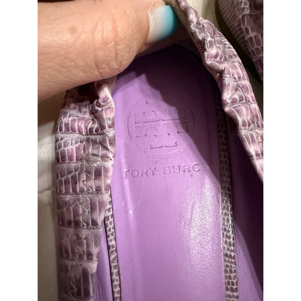 Tory Burch Snake Print Leather 7.5 - Picture 3 of 7